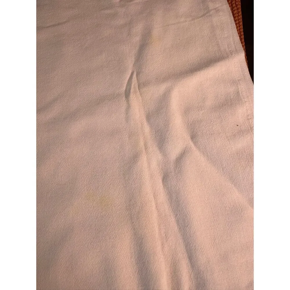 Embroidered Duck Sewing Bridge Table Cover Cotton Stained